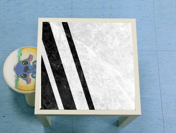 table d'appoint White Striped Marble