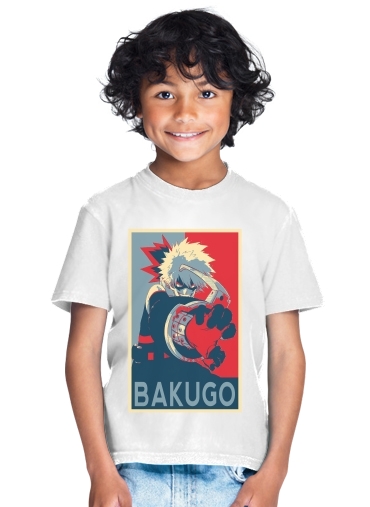 tshirt enfant Bakugo Katsuki propaganda art