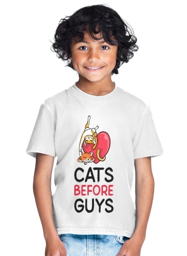 tshirt enfant Cats before guy