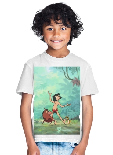 tshirt enfant Disney Hangover Mowgli Timon and Pumbaa 