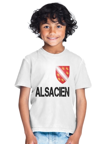 tshirt enfant Drapeau alsacien Alsace Lorraine