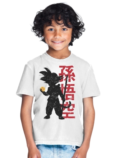 tshirt enfant Goku silouette