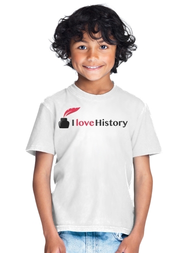 tshirt enfant I love History