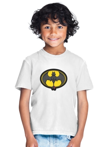 tshirt enfant Krokmou x Batman
