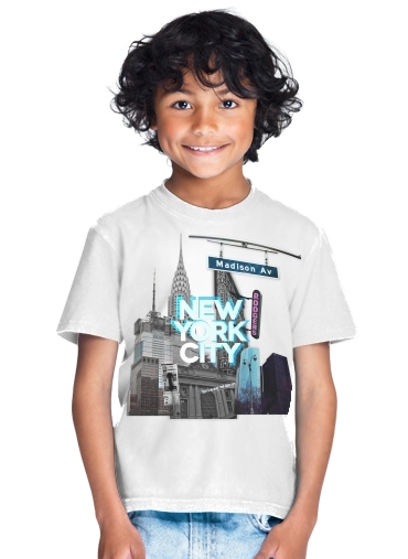 tshirt enfant New York City II [blue]