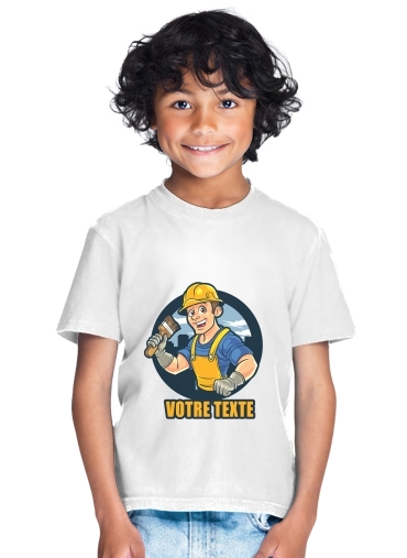 tshirt enfant painter character mascot logo