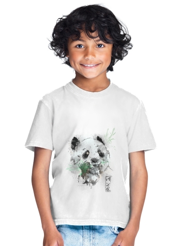tshirt enfant Panda Watercolor