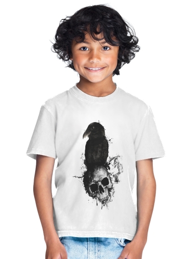 tshirt enfant Raven and Skull