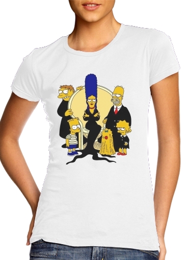 Tshirt Adams Familly x Simpsons femme