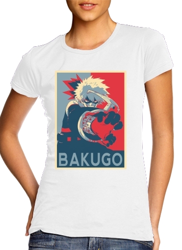 Tshirt Bakugo Katsuki propaganda art femme