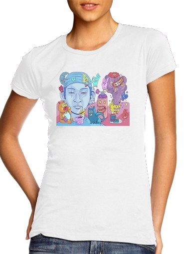 Tshirt Colorful and creepy creatures femme