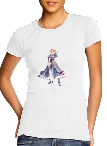 Tshirt Fate Zero Fate stay Night Saber King Of Knights femme