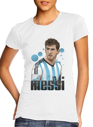 Tshirt Football Legends: Lionel Messi - Argentina femme