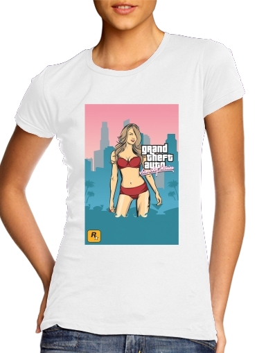 Tshirt GTA collection: Bikini Girl Miami Beach femme