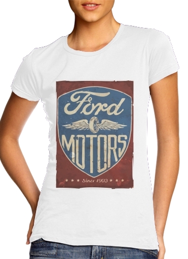 Tshirt Motors vintage femme