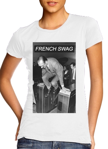 Tshirt President Chirac Metro French Swag femme