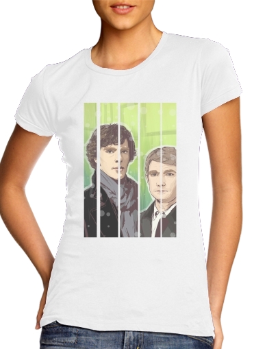 Tshirt Sherlock and Watson femme