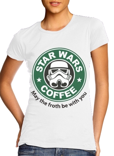 Tshirt Stormtrooper Coffee inspired by StarWars femme