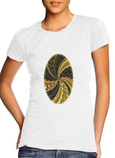 Tshirt Twirl and Twist black and gold femme
