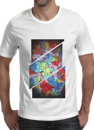 Tshirt Abstract Cool Cubes homme