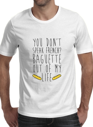 Tshirt Baguette out of my life homme