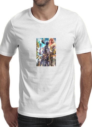 Tshirt Fortnite Characters with Guns homme