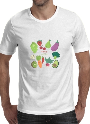 Tshirt Fruits and veggies homme