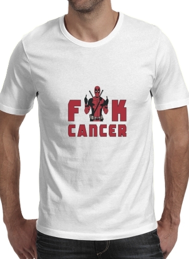 Tshirt Fuck Cancer With Deadpool homme