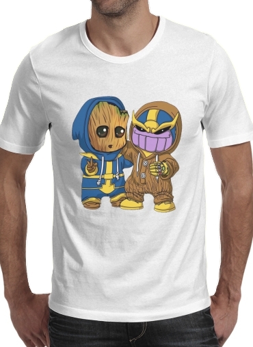 Tshirt Groot x Thanos homme