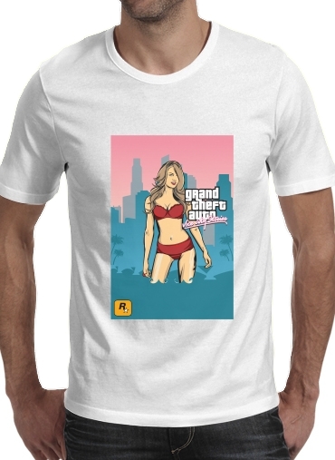 Tshirt GTA collection: Bikini Girl Miami Beach homme