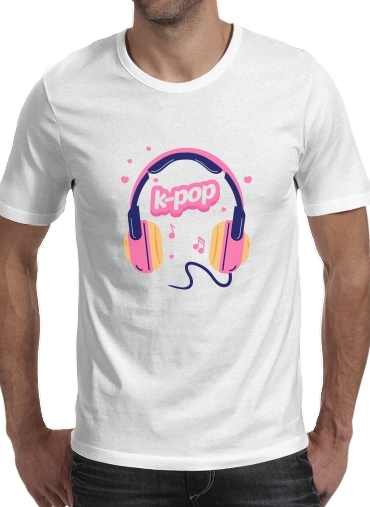 Tshirt I Love Kpop Headphone homme