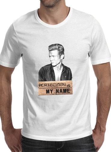 Tshirt James Dean Perfection is my name homme