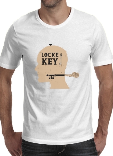 Tshirt Locke Key Head Art homme