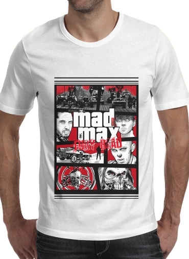 Tshirt Mashup GTA Mad Max Fury Road homme