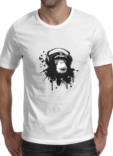 Tshirt Monkey Business - White homme