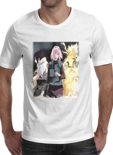 Tshirt Naruto Sakura Sasuke Team7 homme