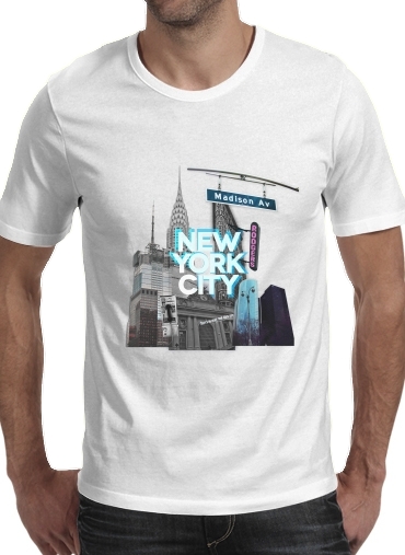 Tshirt New York City II [blue] homme