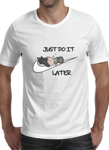 Tshirt Nike Parody Just do it Later X Shikamaru homme