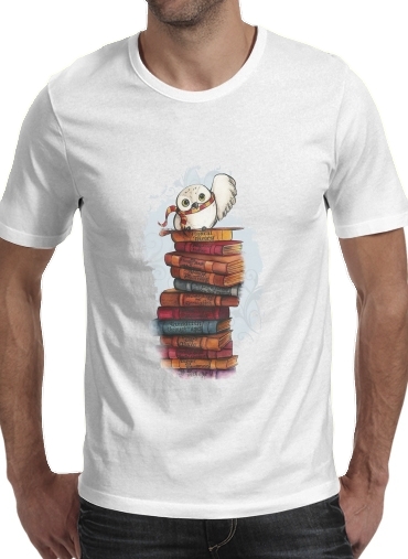 Tshirt Owl and Books homme