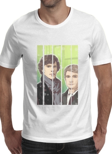 Tshirt Sherlock and Watson homme