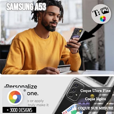 Cover Samsung galaxy A53 5g rigida  personalizzata