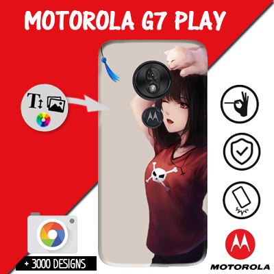 Cover Motorola G7 Play rigida  personalizzata