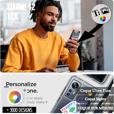 Cover Xiaomi 12 / 12X 5g rigida  personalizzata