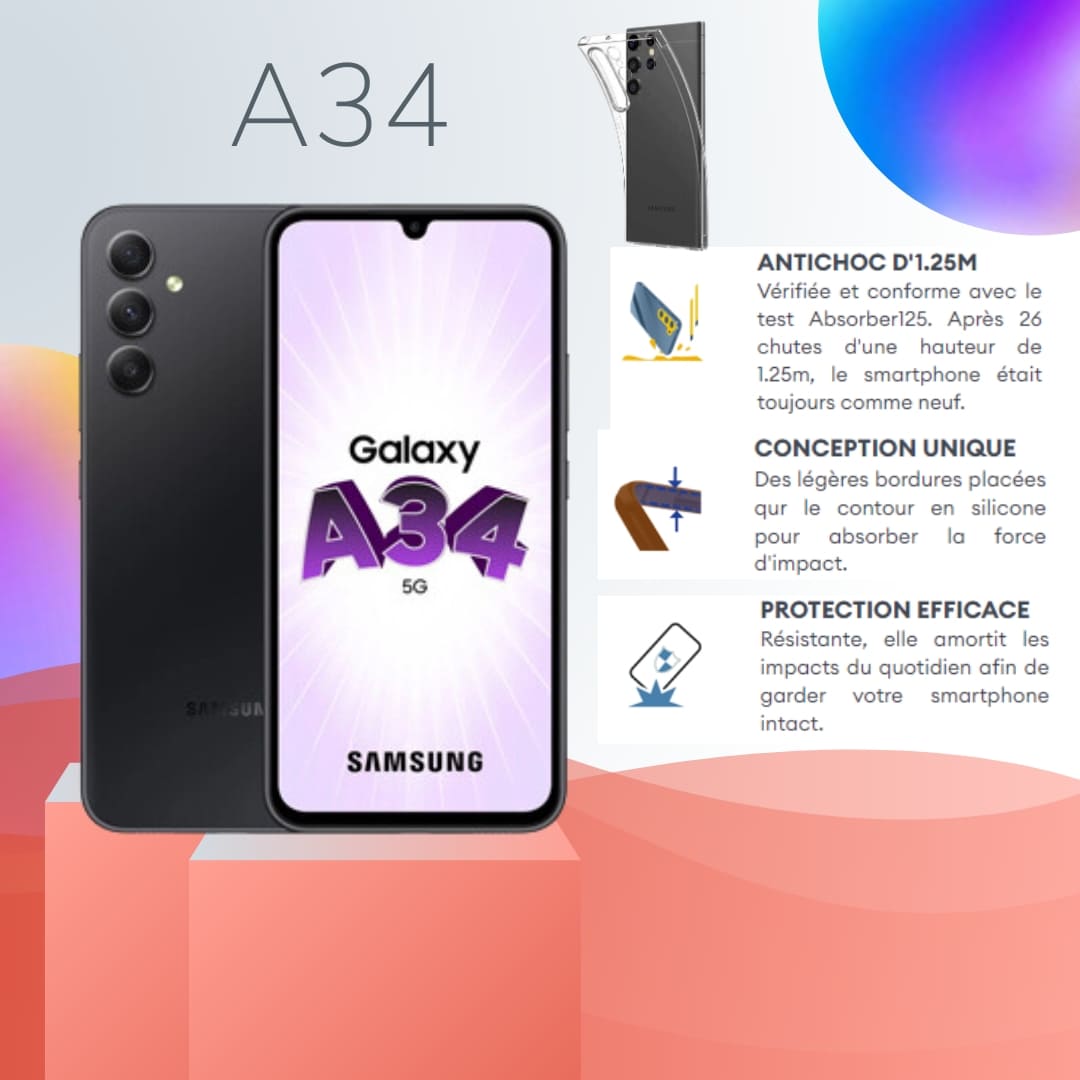 Coque Samsung Galaxy A34 Personnalisée souple