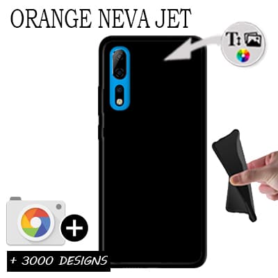 Coque Orange Neva jet Personnalisée souple