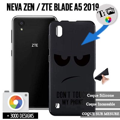Coque Orange Neva ZEN / Blade A5 2019 Personnalisée souple