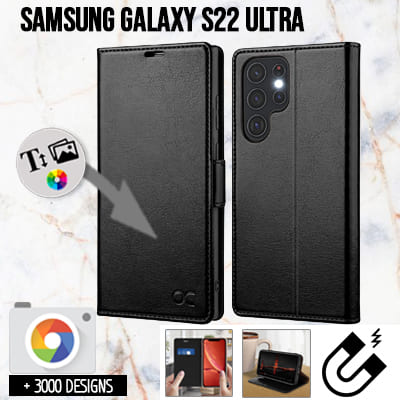 Cover Personalizzata a Libro Samsung Galaxy S22 Ultra
