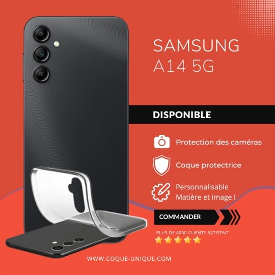 Coque Samsung Galaxy A14 5g Personnalisée souple