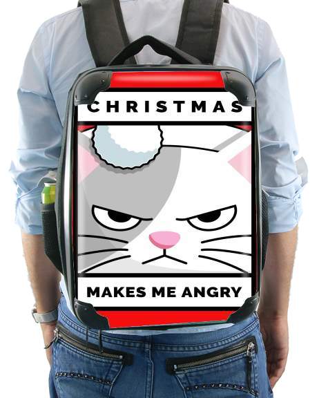 Zaino Christmas makes me Angry cat 