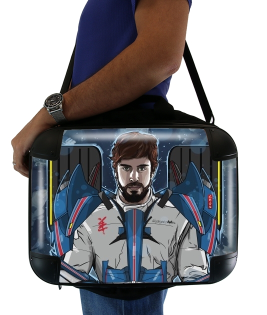 sacoche ordinateur Alonso mechformer  racing driver 